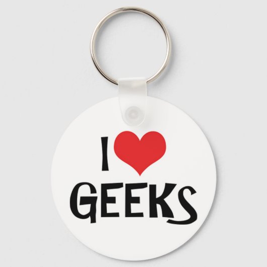 I Liebe Geeks Schlüsselanhänger (Vorderseite)