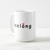 I Liebe Geelong Australia Kaffeetasse (Vorderseite Links)