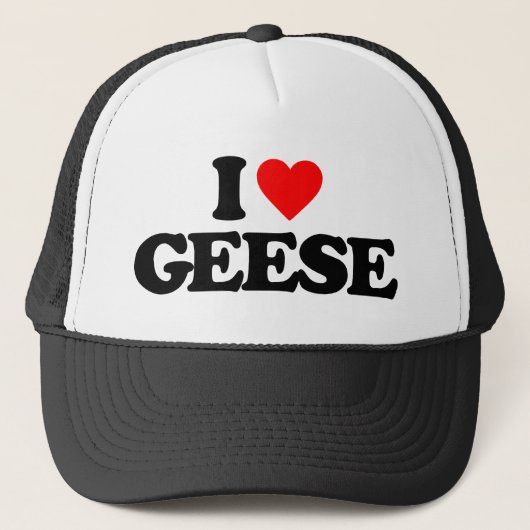 I LIEBE GEESE TRUCKERKAPPE (Vorderseite)