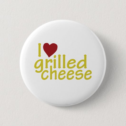 I Liebe gegrillter Käse Button (Vorderseite)