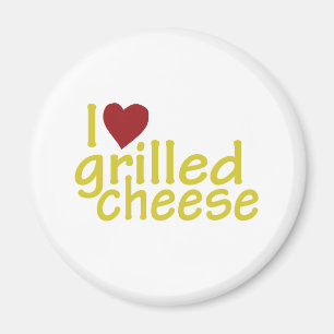 I Liebe gegrillter Käse Magnet
