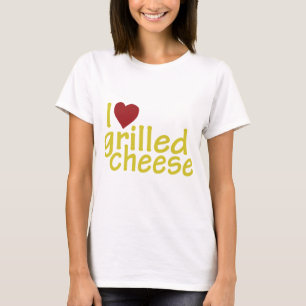 I Liebe gegrillter Käse T-Shirt