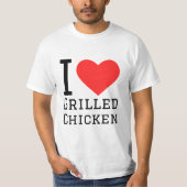 I Liebe gegrilltes Huhn T-Shirt (Vorderseite)