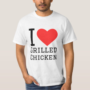 I Liebe gegrilltes Huhn T-Shirt