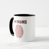 I Liebe-Gehirne Tasse (Vorderseite Links)