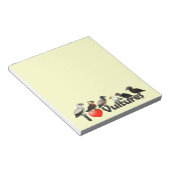 I Liebe-Geier (Eurasien) Notizblock (angewinkelt)