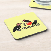 I Liebe-Geier (Nordamerika) Getränkeuntersetzer (Linke Seite)