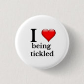 I Liebe gekitzelt Button (Vorderseite)