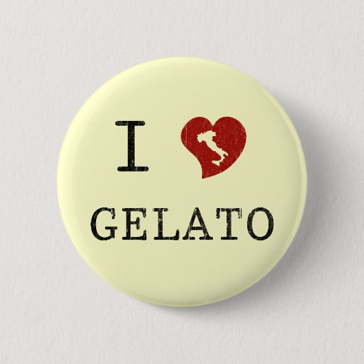 I Liebe Gelato Button (Vorderseite)