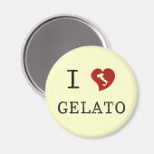 I Liebe Gelato Magnet (Vorderseite/Rückseite)