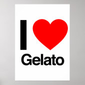 i Liebe gelato Poster (Vorne)
