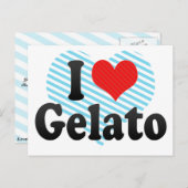 I Liebe Gelato Postkarte (Vorne/Hinten)