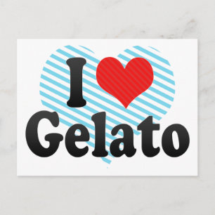I Liebe Gelato Postkarte