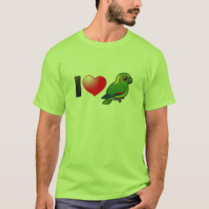I Liebe Gelbe-naped Amazonas T-Shirt