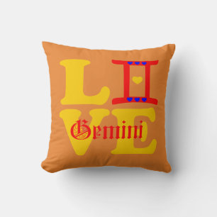 ♊😍 I Liebe Gemini-Zodiac Sign Fabulous Kissen