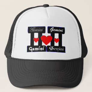 ♊😍 I-Liebe Gemini-Zodiac-Zeichen Truckerkappe