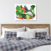 I Liebe Gemüse Leinwanddruck (Insitu (Schlafzimmer))