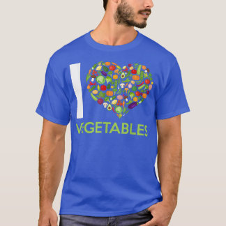 I Liebe Gemüse Obst Gemüse Gemüse Gemüse Gemüse T-Shirt