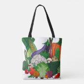 I Liebe Gemüse Tasche (Rückseite)