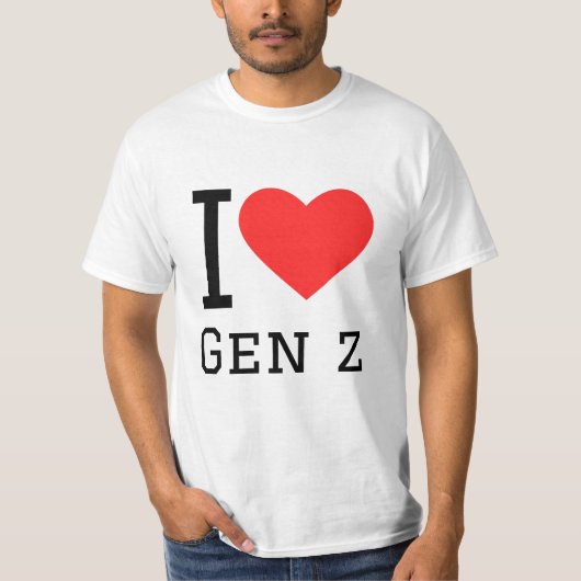 I Liebe gen z T-Shirt (Vorderseite)