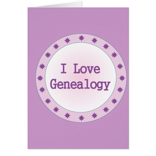 I Liebe Genealogie (Vorne)