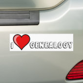 I Liebe-Genealogie-Autoaufkleber (weiß) Autoaufkleber (Auf Auto)