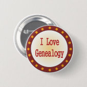 I Liebe Genealogie Button (Vorne & Hinten)
