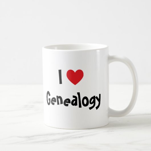 I Liebe Genealogie Kaffeetasse (Rechts)