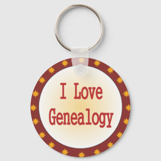I Liebe Genealogie Schlüsselanhänger