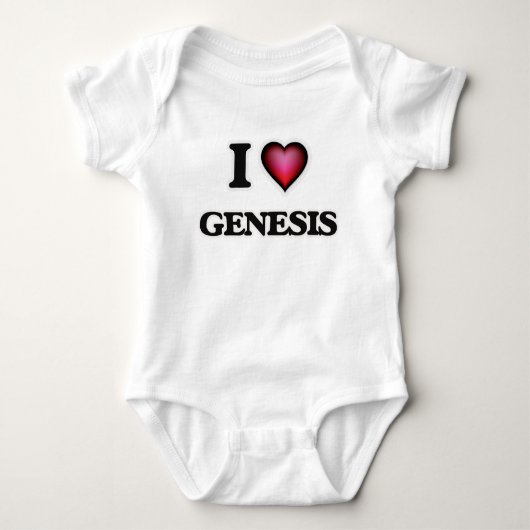 I Liebe Genesis Baby Strampler (Vorderseite)