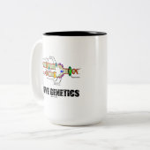 I Liebe Genetik (DNA-Replikation) Zweifarbige Tasse (Vorderseite Links)