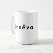 I Liebe Genf Kaffeetasse (Vorderseite Links)