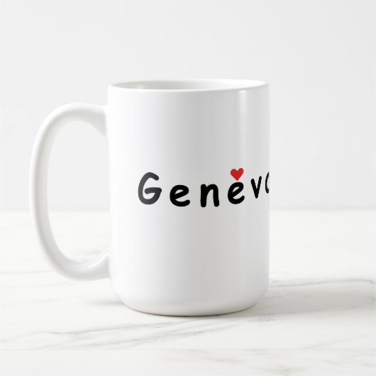 I Liebe Genf Kaffeetasse (Links)