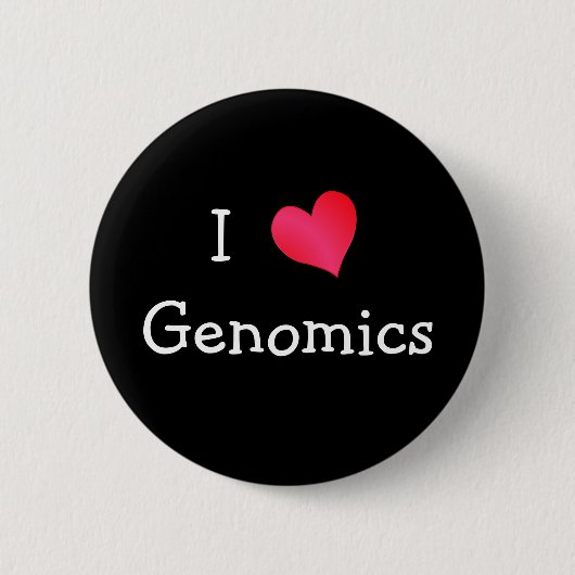 I Liebe Genomik Button (Vorderseite)