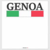 I Liebe Genua Aufkleber (Blatt)