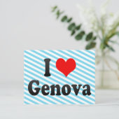 I Liebe Genua, Italien Postkarte (Stehend Vorderseite)