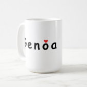 I Liebe Genua Kaffeetasse (Vorderseite Links)
