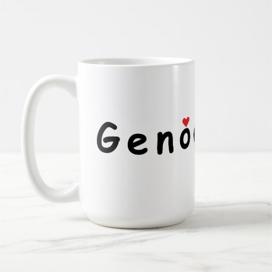 I Liebe Genua Kaffeetasse (Links)