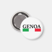 I Liebe Genua Magnet (Vorderseite/Rückseite)