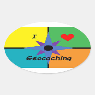 I Liebe Geocaching Aufkleber
