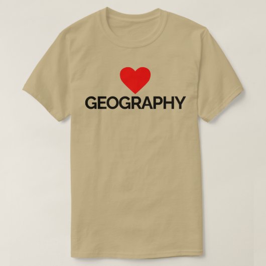 I Liebe Geografie 6 T-Shirt (Design vorne)