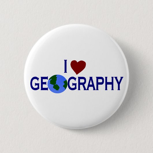 I Liebe-Geografie Button (Vorderseite)