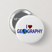 I Liebe-Geografie Button (Vorne & Hinten)