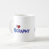 I Liebe-Geografie Kaffeetasse (Vorderseite Links)