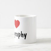 I Liebe Geografie Kaffeetasse (Mittel)