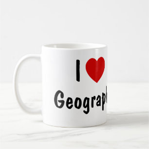 I Liebe Geografie Kaffeetasse
