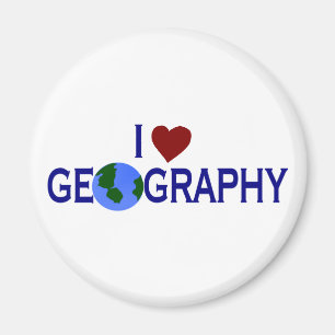 I Liebe-Geografie Magnet
