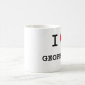 I Liebe GEOPHYSIK Kaffeetasse (Mittel)