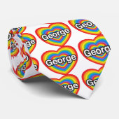 I Liebe George. Liebe I Sie George. Herz Krawatte (Gerollt)