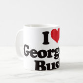 I Liebe George W Bush Kaffeetasse (Vorderseite Links)